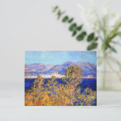Monet - Antiben gezien vanuit de Kaap, Mistral Win Briefkaart (Staand voorkant)