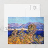 Monet - Antiben gezien vanuit de Kaap, Mistral Win Briefkaart (Voorkant / Achterkant)