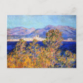 Monet - Antibes gezien vanuit de Kaap, Mistral Win Briefkaart (Voorkant)