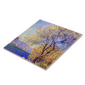 Monet - Antibes gezien vanuit de Salis-tuinen,  Tegeltje (Zijkant)