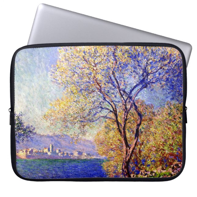 Monet - Antibes gezien vanuit de tuinen van Salis Laptop Sleeve (Voorkant)