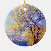 Monet - Antibes uit de Salis Gardens Keramisch Ornament (Achterkant)