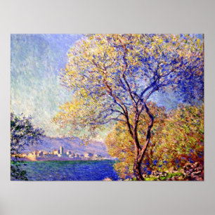 Monet - Antibes uit de Salis Gardens Poster