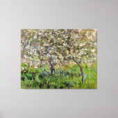 Monet - Appelbomen in bloei Canvas Afdruk (Voorkant)