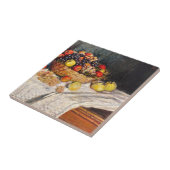 Monet - appelen en druiven, tegeltje (Zijkant)