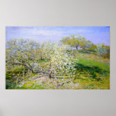 Monet - Apple Trees in Bloom 1873 Poster (Voorkant)