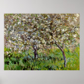 Monet - Apple Trees in Bloom Poster (Voorkant)