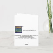 MONET Argenteuil SAILBOATS on the Seine Note Cards Kaart (Achterkant)