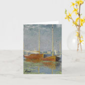 MONET Argenteuil SAILBOATS on the Seine Note Cards Kaart (Gele Bloem)