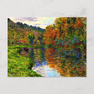 Monet - Arm of the Jeufosse, Autumn Feestdagenkaart