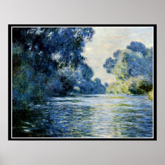 Monet - Arm of the Seine in Giverney Poster (Voorkant)