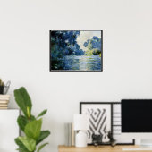 Monet - Arm of the Seine in Giverney Poster (Thuiskantoor)