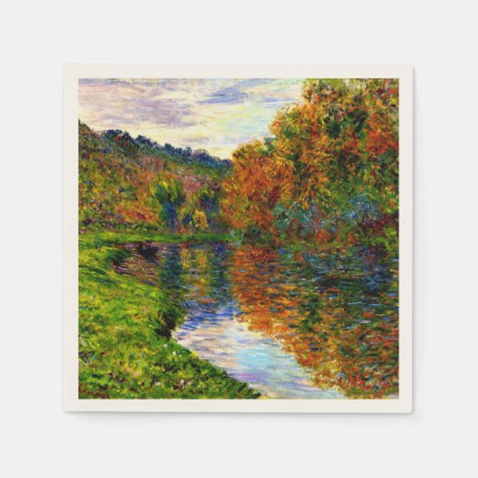Monet - Arm van de Jeufosse, Herfst, Servet (Voorkant)