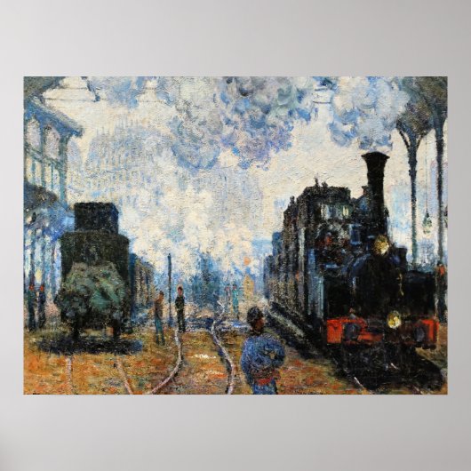 Monet - Arrival of the Normandy Train, Poster (Voorkant)