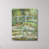 Monet Art Bridge over een Pond van Watergelingen Canvas Afdruk (Voorkant)