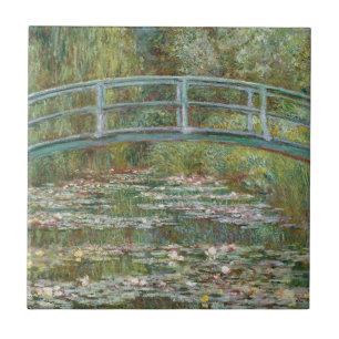 Monet Art Bridge over een Pond van Watergelingen Tegeltje