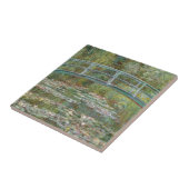 Monet Art Bridge over een Pond van Watergelingen Tegeltje (Zijkant)
