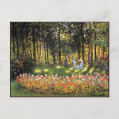 Monet - Artiestenfamilie in de tuin Briefkaart (Voorkant)