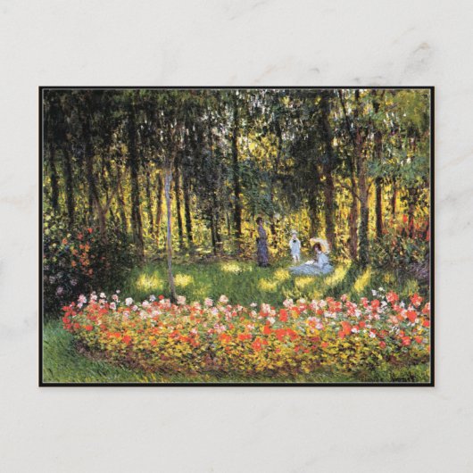 Monet - Artiestenfamilie in de tuin Briefkaart (Voorkant)