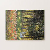 Monet - Artiestenfamilie in de tuin Legpuzzel (Horizontaal)