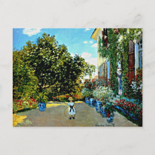 Monet - Artiestenhuis in Argenteuil Briefkaart