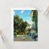 Monet - Artiestenhuis in Argenteuil Kaart (Voorkant / Achterkant in situ)
