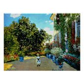 Monet - Artiestenhuis in Argenteuil Perfect Poster (Voorkant)