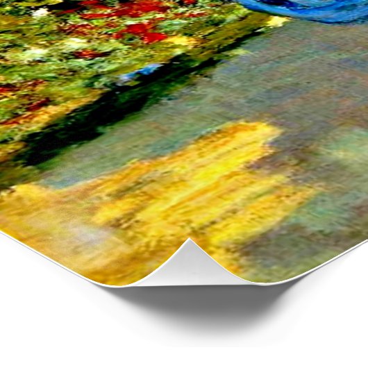 Monet - Artiestenhuis in Argenteuil Perfect Poster (Hoek)