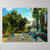 Monet - Artiestenhuis in Argenteuil Poster (Voorkant)