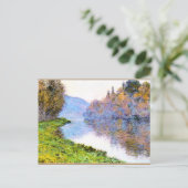 Monet - Banken van de Seine bij Jenfosse Briefkaart (Staand voorkant)