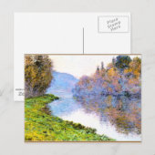 Monet - Banken van de Seine bij Jenfosse Briefkaart (Voorkant / Achterkant)