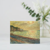 Monet Beach in Pourville Briefkaart (Staand voorkant)