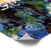 Monet - Bed of Chrysanthemums Poster (Hoek)