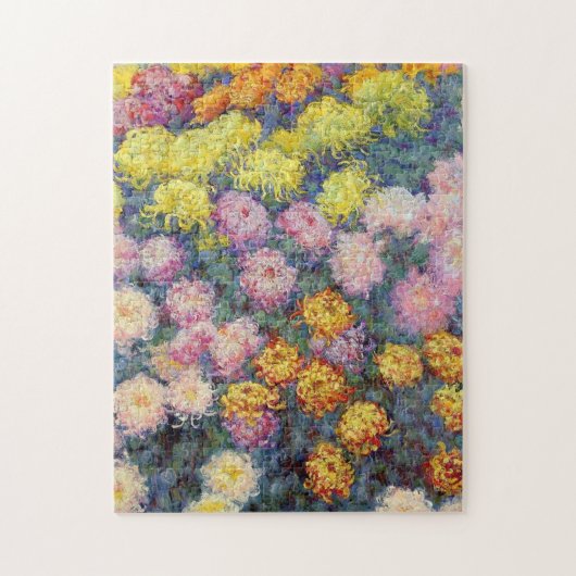Monet - Bed van Chrysanthema Legpuzzel (Verticaal)
