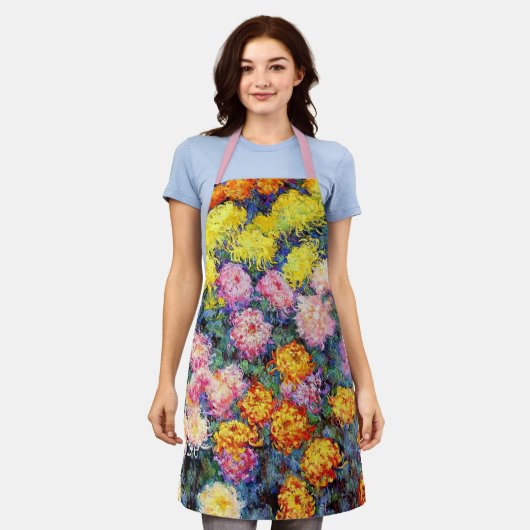 Monet - Bed van Chrysanthema Schort (Gedragen)