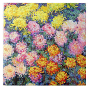 Monet - Bed van Chrysanthema Tegeltje