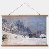Monet beroemde winterlandschapsschilderijen hangend wandkleed (Voorkant 2)