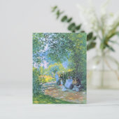 Monet - bij de Parc Monceau Briefkaart (Staand voorkant)