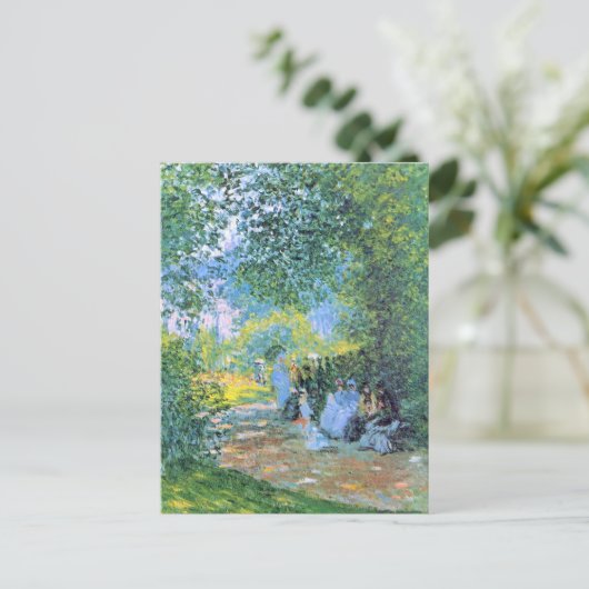 Monet - bij de Parc Monceau Briefkaart (Staand voorkant)