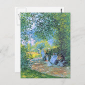 Monet - bij de Parc Monceau Briefkaart (Voorkant / Achterkant)