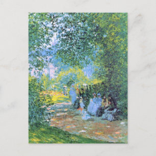 Monet - bij de Parc Monceau Briefkaart