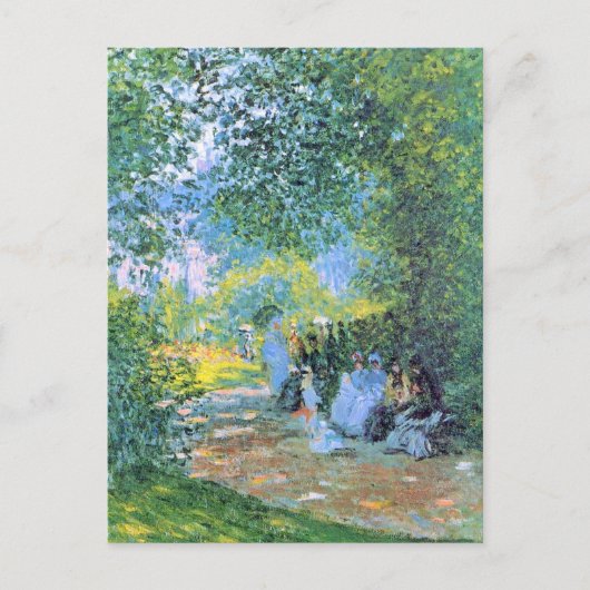 Monet - bij de Parc Monceau Briefkaart (Voorkant)