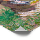 Monet - Blanche in esel , lezende Suzanne Poster (Hoek)