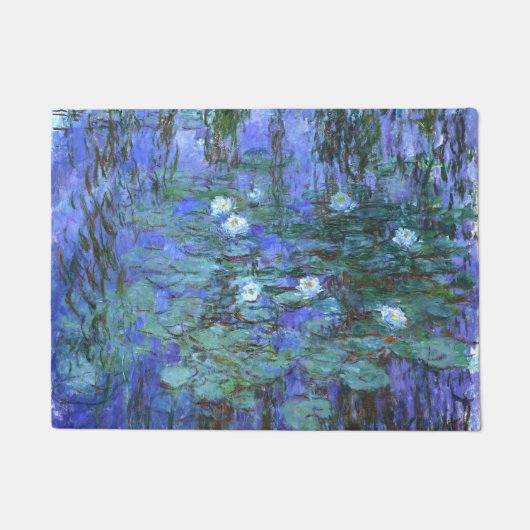 Monet Blauw Water Lelies Fine Art Deurmat (Voorkant)