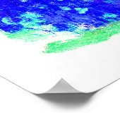 Monet = Blauwe watergalgen - Impressionistisch sch Poster (Hoek)