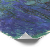 Monet - Blauwe Waterlelies Poster (Hoek)