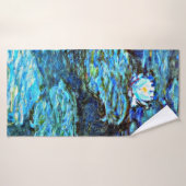 Monet - Blauwe waterlimieten Badhanddoek (Badhanddoek)