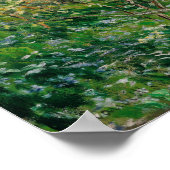 Monet - Bloeiende pruimenbomen Poster (Hoek)