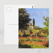 Monet - Bloeiende tuin Briefkaart (Voorkant / Achterkant)
