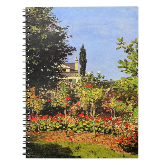 Monet - Bloeiende tuin Notitieboek (Voorkant)
